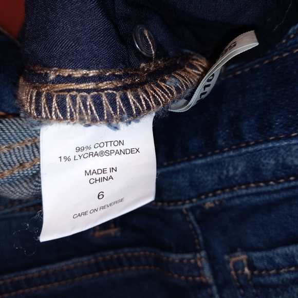INC Denim BootLeg Reg Fit sz6×33 Dark Blue EUC Like New - Picture 5 of 8